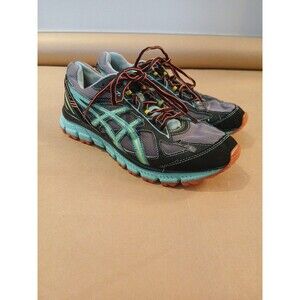 Asics Womens 9 Sneakers Gel Scram 2 Multicolor Lace Up Running Shoe Padded